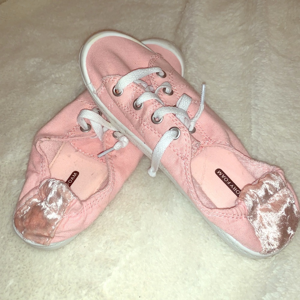 Pink Memory Foam Slip-ons